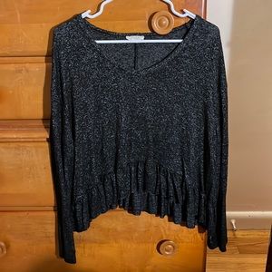 Olivia Rae long sleeve (size L, color black/gray)
